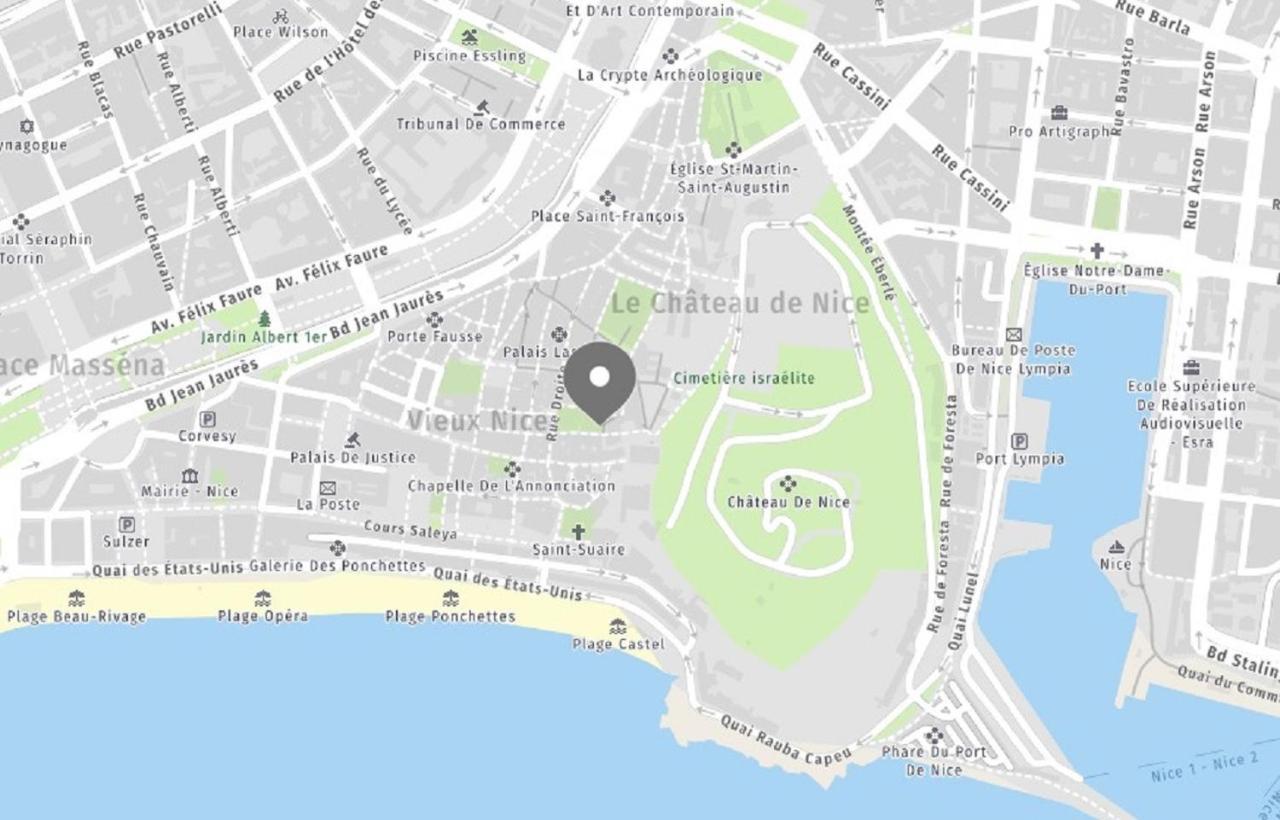 Aparthotel Riviera - Old Town - 2 Minutes Promenade Des Anglais Et Plage - Charmant Appartement 2 Pieces Ac - Chateau 2 Nice Luaran gambar